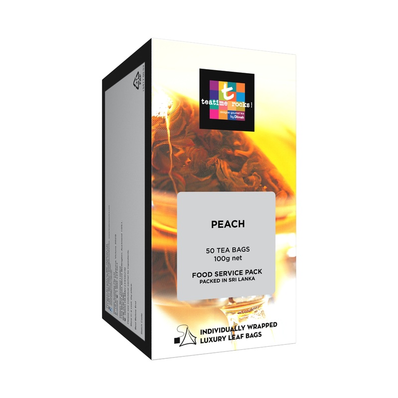 Dilmah t-Series Peach – 50 Individually Wrapped Tea Bags