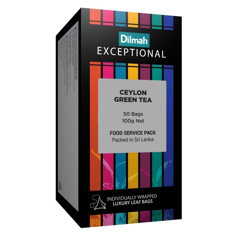Exceptional Ceylon Green Tea – 50 Leaf Tea Bags (Individually Wrapped)