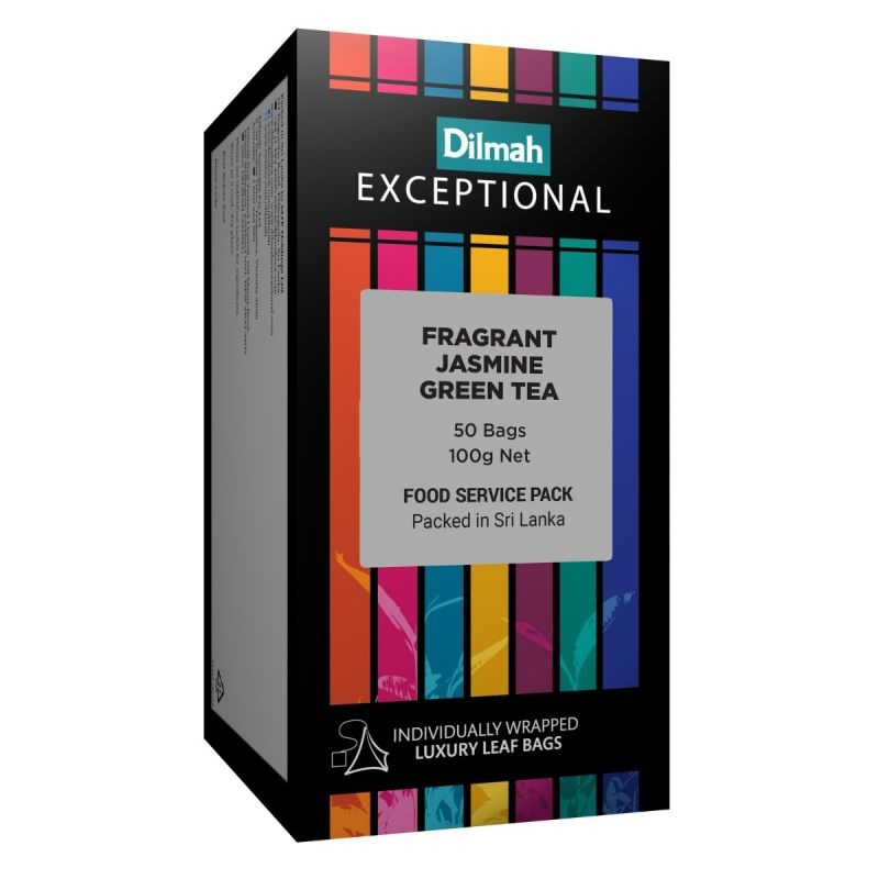 Exceptional Fragrant Jasmine Green – 50 Leaf Tea Bags (Individually Wrapped)