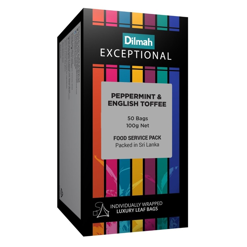 Exceptional Peppermint & English Toffee – 50 Leaf Tea Bags (Individually Wrapped)