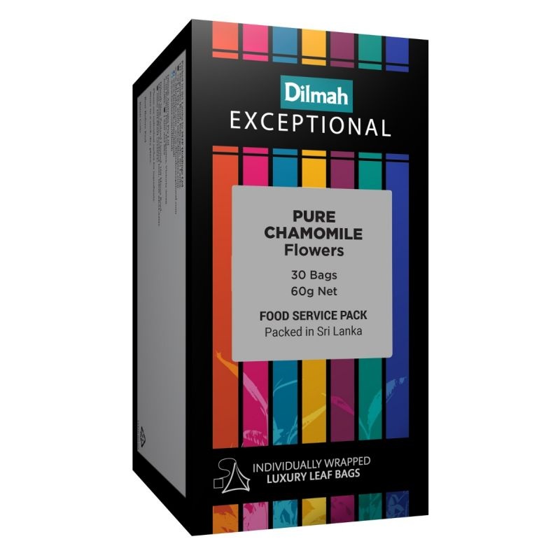 Exceptional Pure Chamomile Flowers – 30 Leaf Tea Bags (Individually Wrapped)