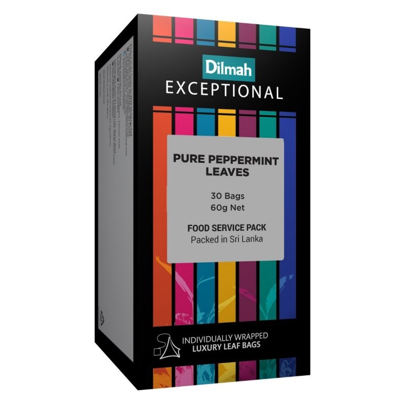 Exceptional Pure Peppermint Leaves – 30 Leaf Tea Bags (Individually Wrapped)