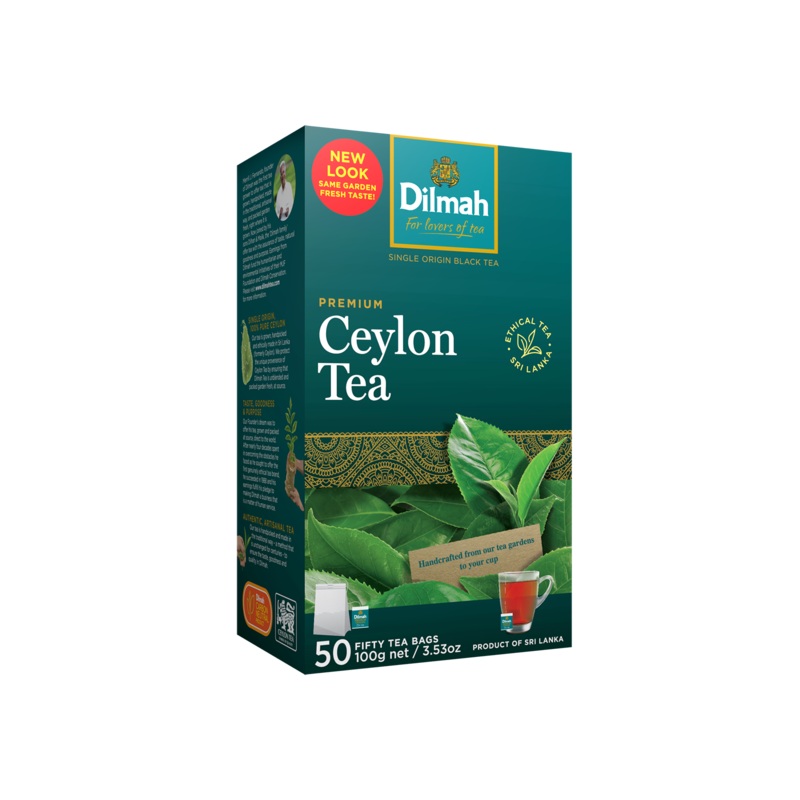 PREMIUM CEYLON BLACK TEA – 50 TEA BAGS