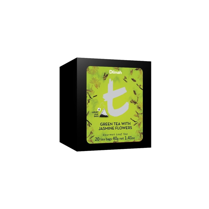 t-Series  Green Tea with Jasmine Flowers – 20 LEAF TEA BAGS (REFILL t-BOX)
