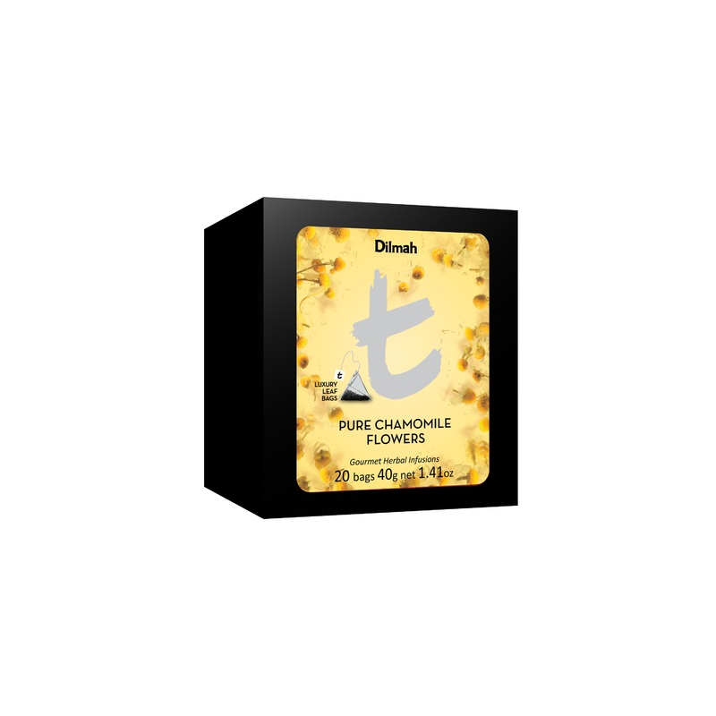 t-Series Pure Chamomile Flowers – 20 Leaf Tea Bags (Refill Pack)