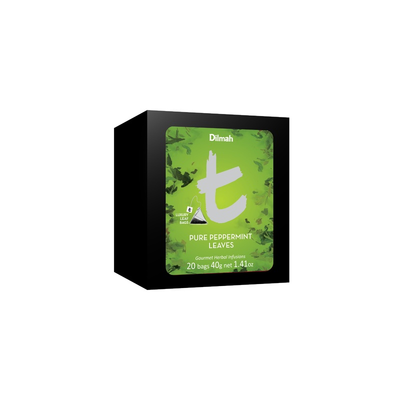 t-Series Pure Peppermint Leaves – 20 Leaf Tea Bags (Refill Pack)