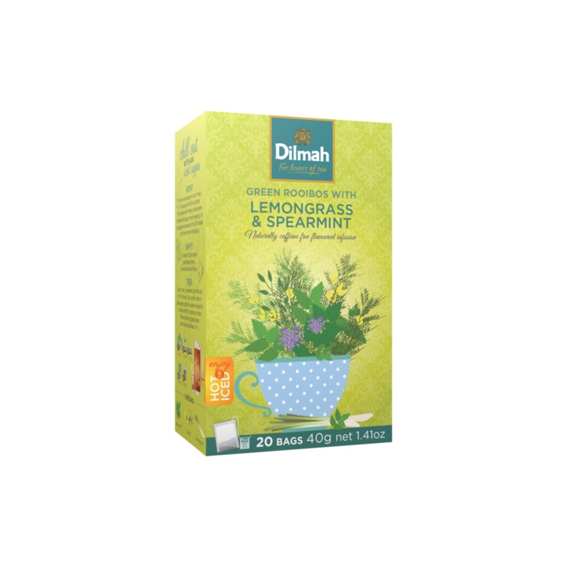 GREEN ROOIBOS LEMONGRASS & SPEARMINT INFUSION – 20 TEA BAGS