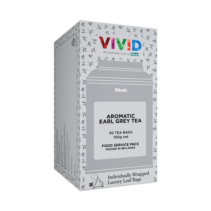 Vivid Aromatic Earl Grey Tea – 50 Leaf Tea Bags (Individually Wrapped)