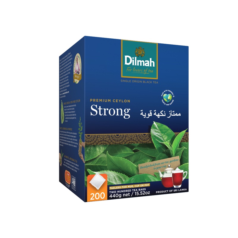 Dilmah Premium Strong Ceylon Black Tea  200 Tagless Tea Bags