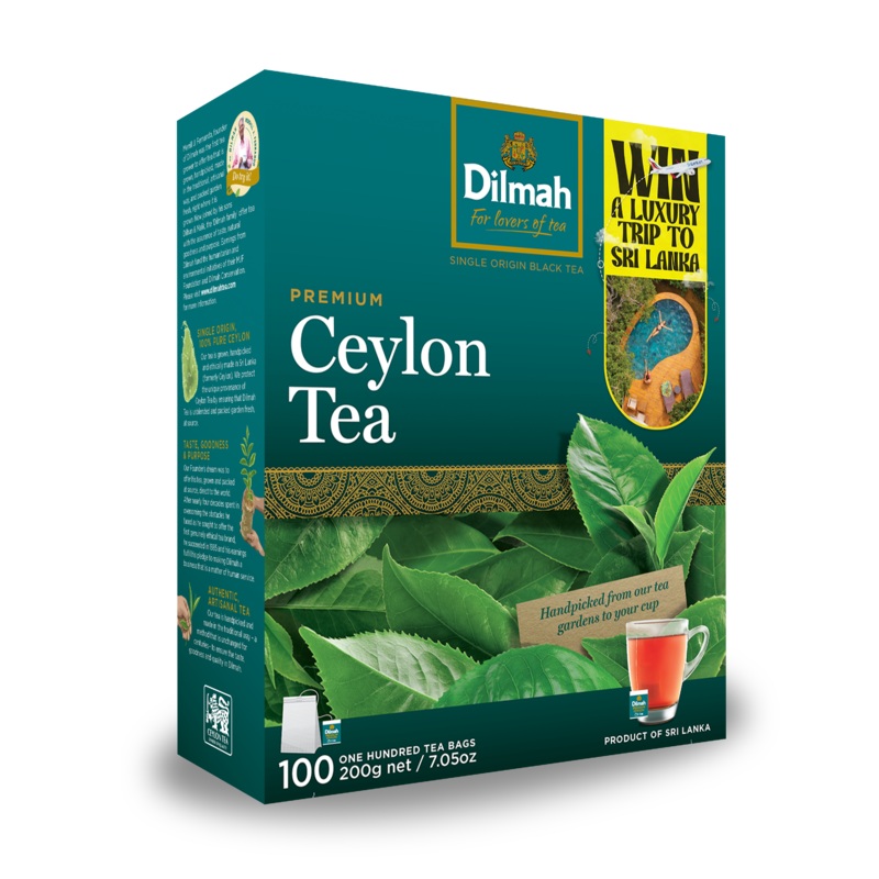 PREMIUM CEYLON BLACK TEA – 100 TEA BAGS