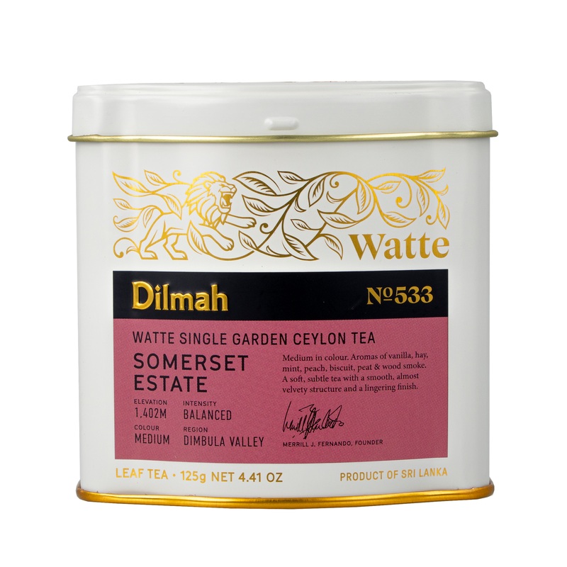 Somerset Estate Watte Ceylon Black Tea Tin Caddy  125g Loose Leaf