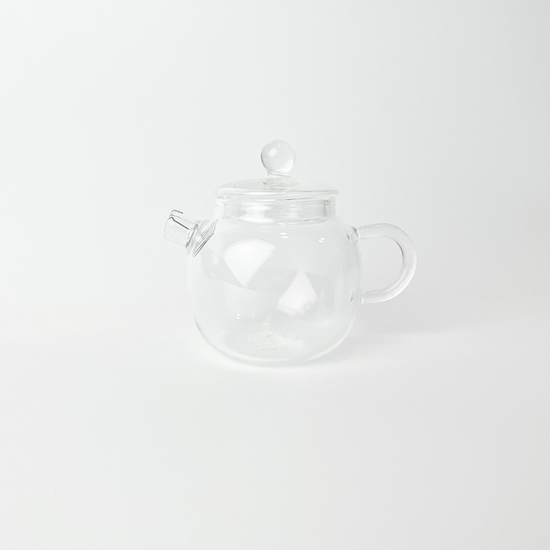 Small glass teapot