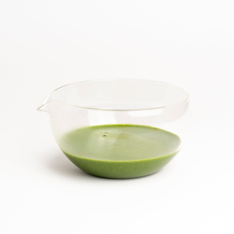Glass pouring chawan