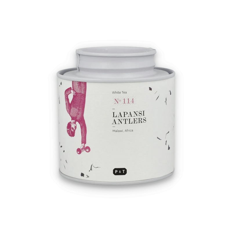 White Tea Lapansi Antlers|Caddy – 40g brews 30 cups|Refill Bag – 250g brews 187 cups
