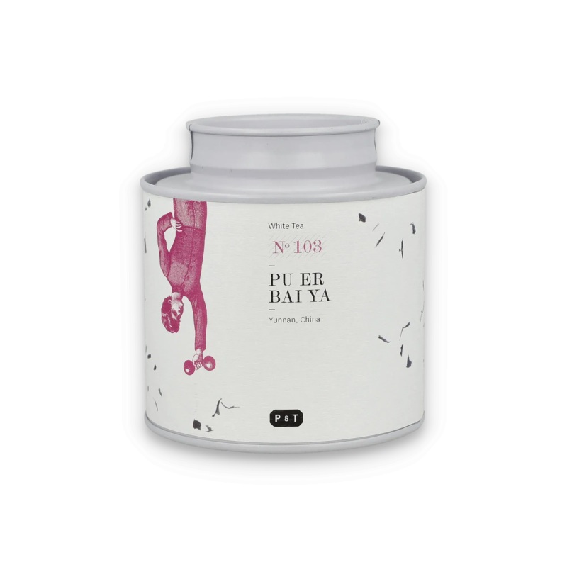 White Tea Pu Er Bai Ya|Caddy – 40g brews 20 cups|Refill Bag – 250g brews 125 cups