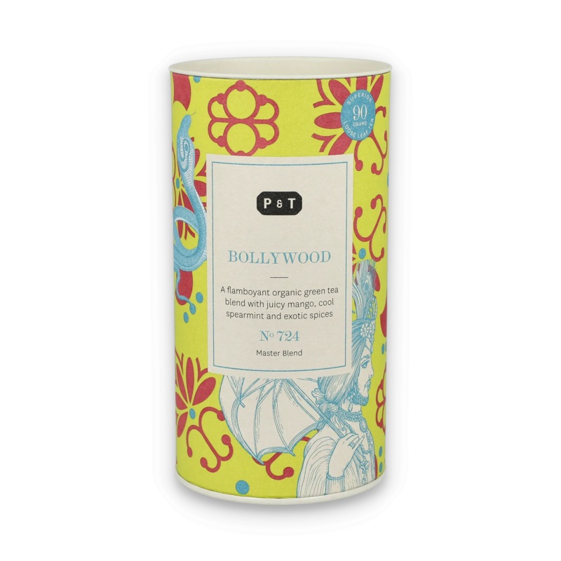 Blended Chai Bollywood|Caddy – 90g brews 22 cups|15 Tea Bags – 45g brews 15 cups|Refill Bag – 250g brews 62 cups