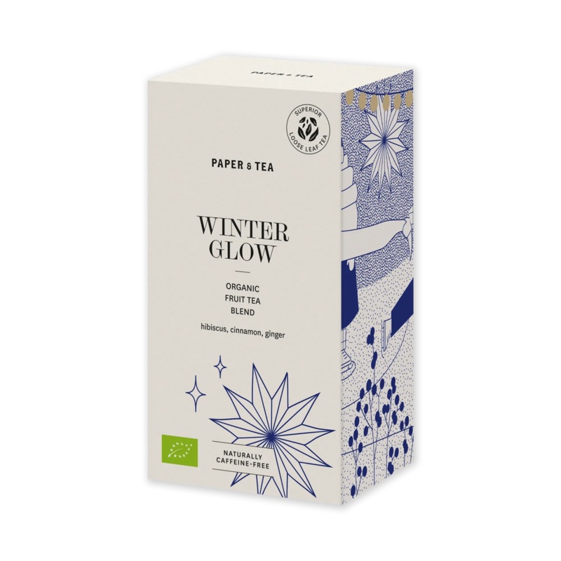 Blended Fruit Tea Winter Glow|Daily Box – 100g fr 25 Tassen|Refill Bag – 250g brews 62 cups