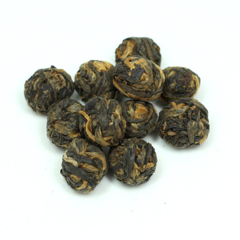 Black Dragon Pearls Black Tea|2 Ounce Bag – Makes over 15 cups!|4 Ounce Bag – Makes over 30 cups!|8 Ounce Bag – Makes over 60 cups!|1 Pound (16 Ounces) – Bulk savings!