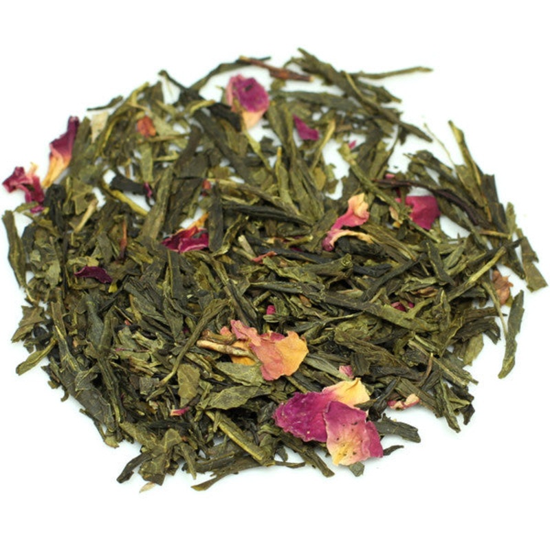 Cherry Blossom Green Tea |2 Ounce Bag – Makes over 15 cups!|4 Ounce Bag – Makes over 30 cups!|8 Ounce Bag – Makes over 60 cups!|1 Pound (16 Ounces) – Bulk savings!