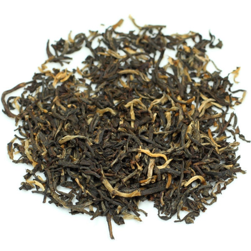 Yunnan Golden Halo Black Tea|2 Ounce Bag – Makes over 15 cups!|4 Ounce Bag – Makes over 30 cups!|8 Ounce Bag – Makes over 60 cups!|1 Pound Bulk (16 ounces) – Bulk savings!
