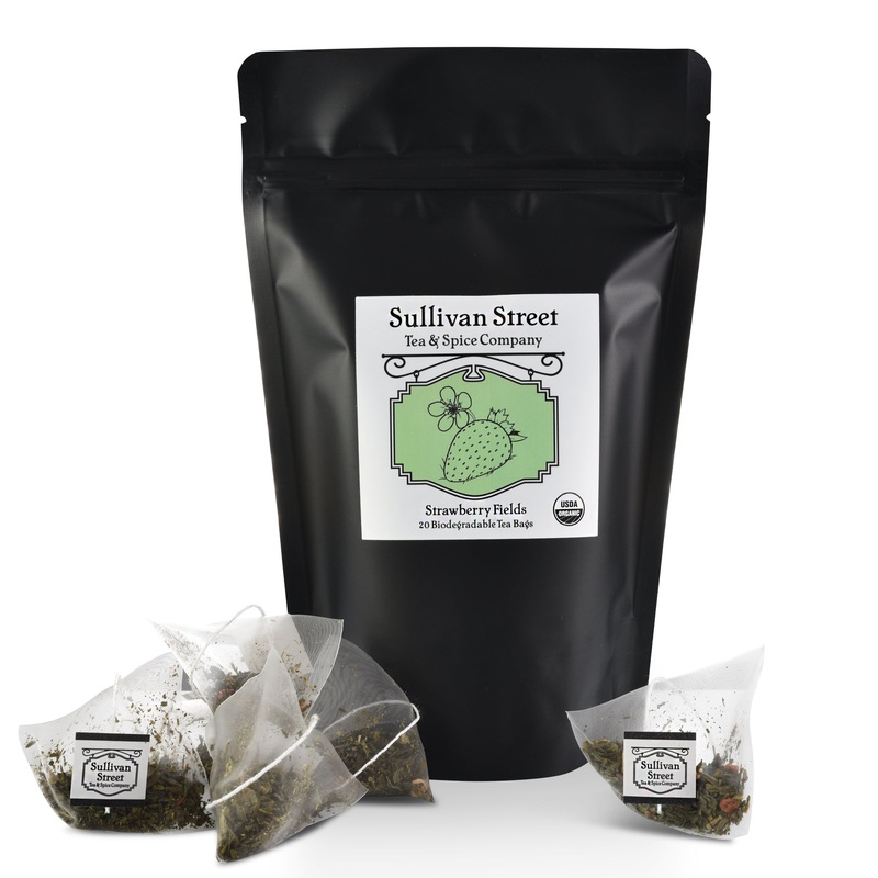Strawberry Fields Tea Bags|20 Count Package|100 Count Bulk Package