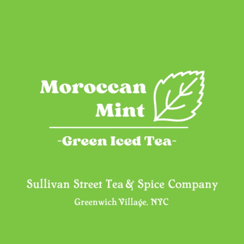 Moroccan Mint Green Iced Tea|2.25 Ounce Bag – Makes over 20 cups!