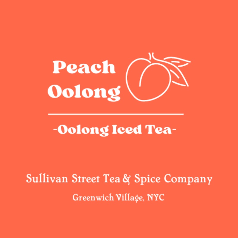 Peach Oolong Iced Tea |2 Ounce Bag – Makes over 15 cups!