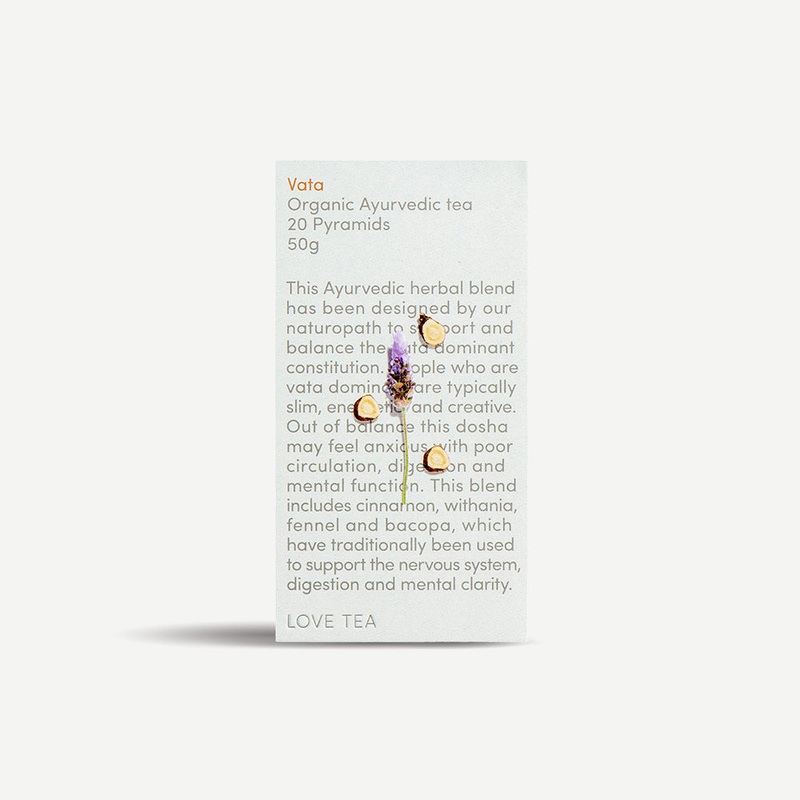 Vata Pyramid Tea Bags|20 Pyramids