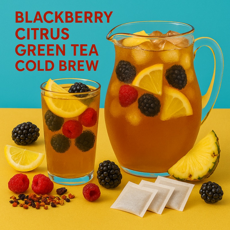 BLACKBERRY CITRUS GREEN TEA COLD BREW