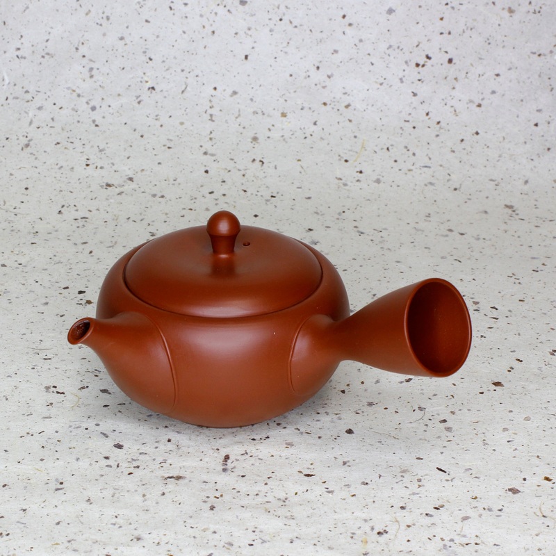 Red Clay Kyusu – Side-Handle Japanese Teapot (8 oz)