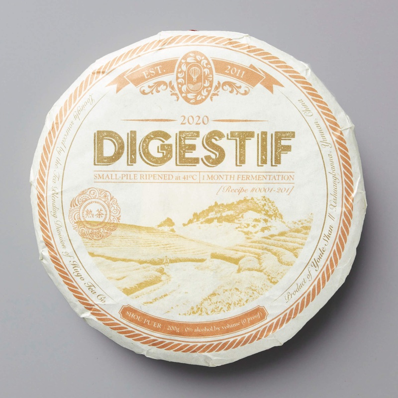 2020 DIGESTIF | shou pu’er|200g CAKE|7g COIN