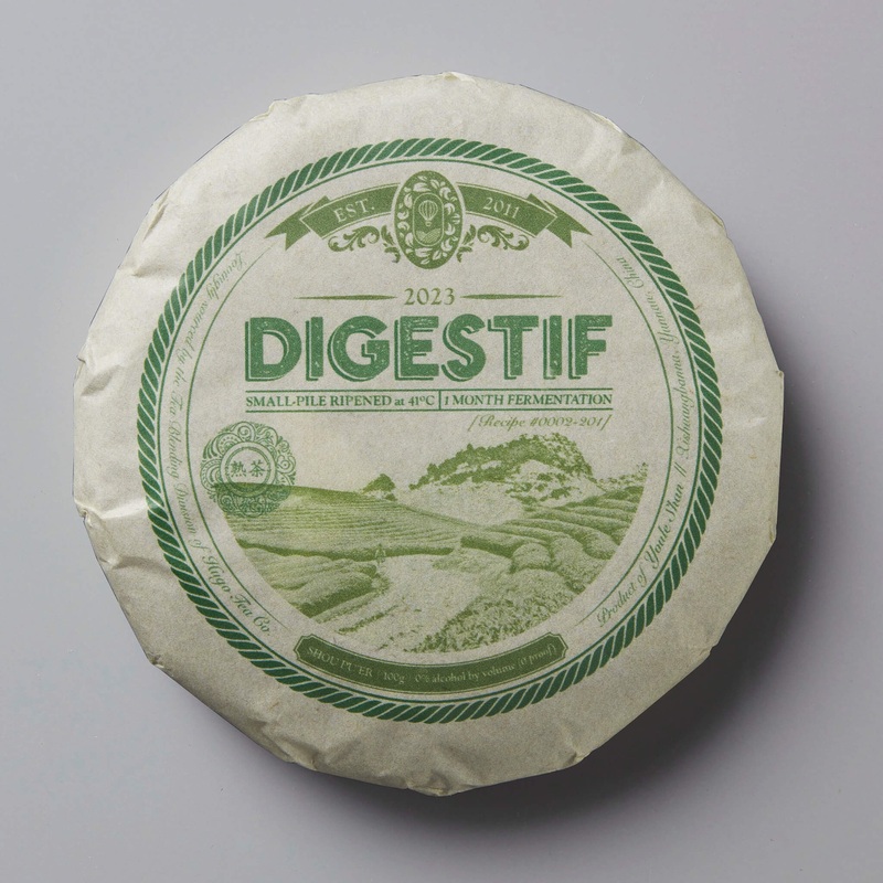 2023 DIGESTIF | shou pu’er|100g CAKE|7g COIN