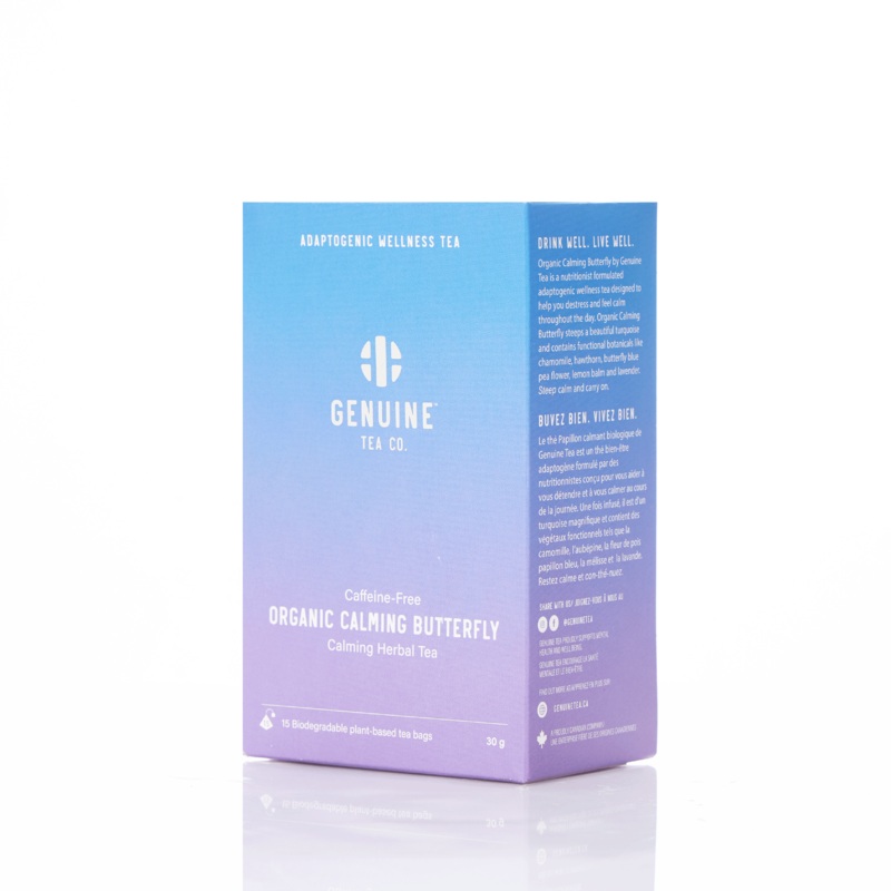 Organic Calming Butterfly Pyramid Tea Bags