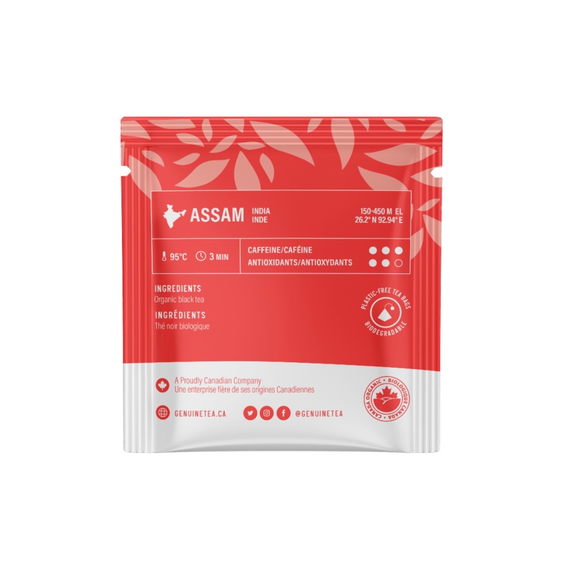 Individually Wrapped – Organic Assam Breakfast – 100 Teabags