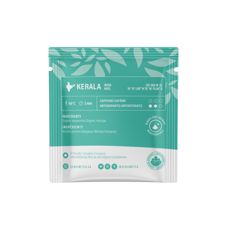 Individually Wrapped – Organic Moringa Mint – 100 Teabags