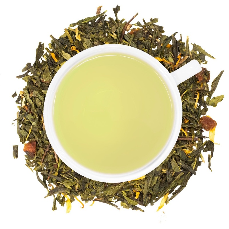 Organic Peach Green Tea|2 oz Bag (approx. 30 servings)|1/2 lb Bulk Bag (approx. 120 servings)|Sample Bag (approx. 3-5 servings)