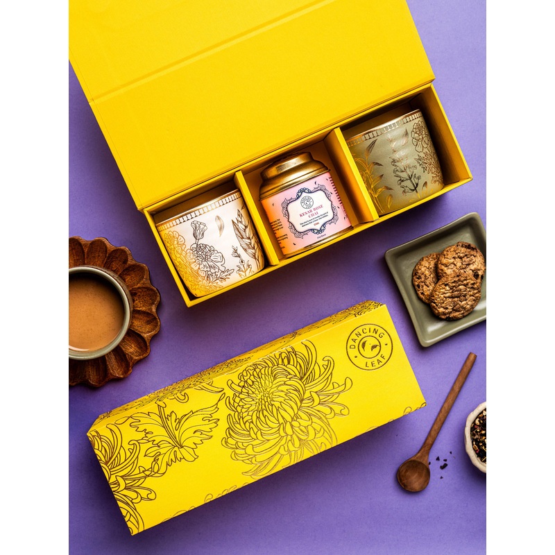 Chai Kulhar Gift Box (2 Ananda Kulhars + 1 Chai Tin 35g)