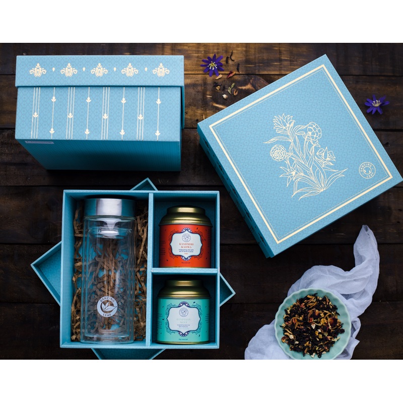 Quintessence Gift Box (2 Tea Caddies + Viajero Travel Tumbler)