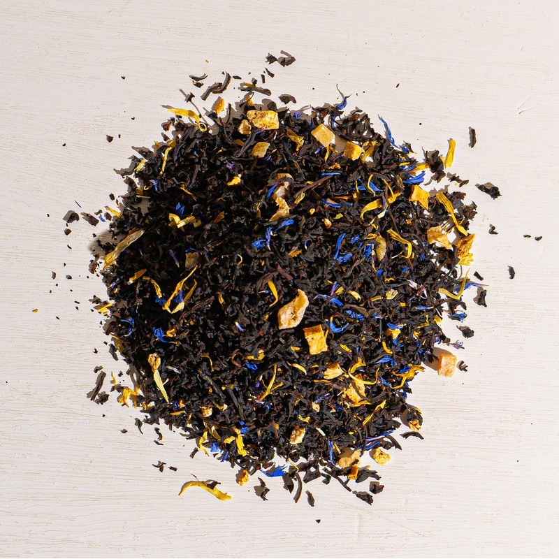 Blue Lady Tea|1 oz loose tea sample|4 oz bag of loose tea|4 oz tin of loose tea|8 oz bag of loose tea|16 oz bag of loose tea|4.4 lb (2 kg) bag of loose tea