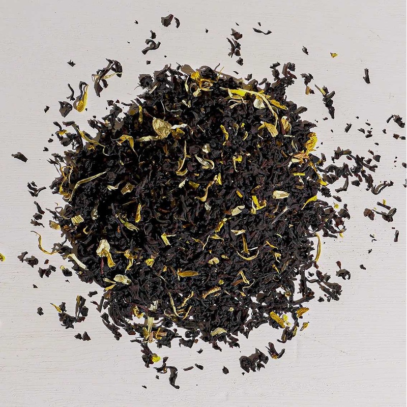 Caramel Creme Brulee Tea|1 oz Loose Tea Sample|4 oz bag of loose tea|4 oz tin of loose tea|8 oz bag of loose tea|16 oz bag of loose tea|3 lb bag of loose tea