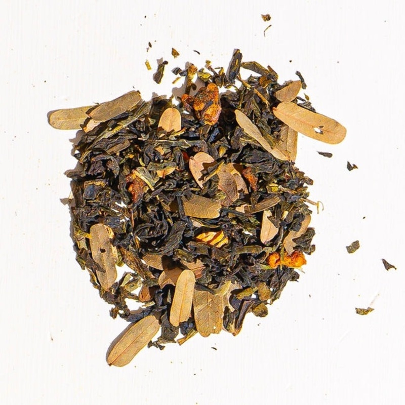 Granny Apple Green Tea|1 oz loose tea sample|4 oz bag of loose tea|4 oz tin of loose tea|8 oz bag of loose tea|16 oz bag of loose tea|4.4 lb (2kg) bag of loose tea