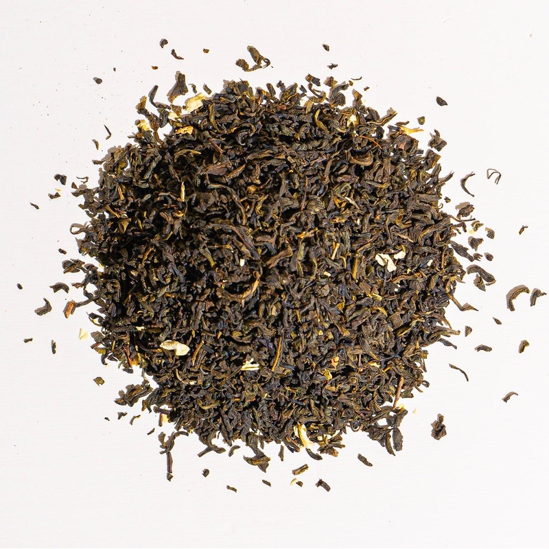 Green Tea With Jasmine Petals|1 oz Loose Tea Sample|2oz Loose Tea|4 oz bag of loose tea|4 oz tin of loose tea|8 oz bag of loose tea|16 oz bag of loose tea|4.4 lb (2 kg) bag of loose tea|25 tea bag softwood chest|6 pack of 25 tea bags softwood chests|20 Te