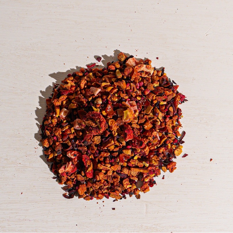 Hibiscus Berry Elixir|1 oz loose tea sample|4 oz bag of loose tea|4 oz tin of loose tea|8 oz bag of loose tea|16 oz bag of loose tea|4.4 lb (2 kg) bag of loose tea
