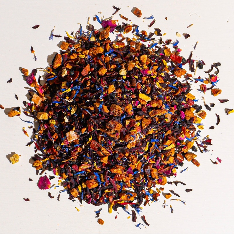 Island Breeze Herbal Tea|1 oz loose tea sample|2oz Loose Tea|4 oz bag of loose tea|4 oz tin of loose tea|8 oz bag of loose tea|16 oz bag of loose tea|4.4 lb (2 kg) bag of loose tea