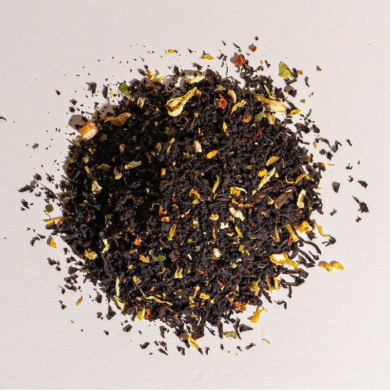Strawberry Cream Black Tea|1 oz Loose Tea Sample|4 oz bag of loose tea|8 oz bag of loose tea|16 oz bag of loose tea