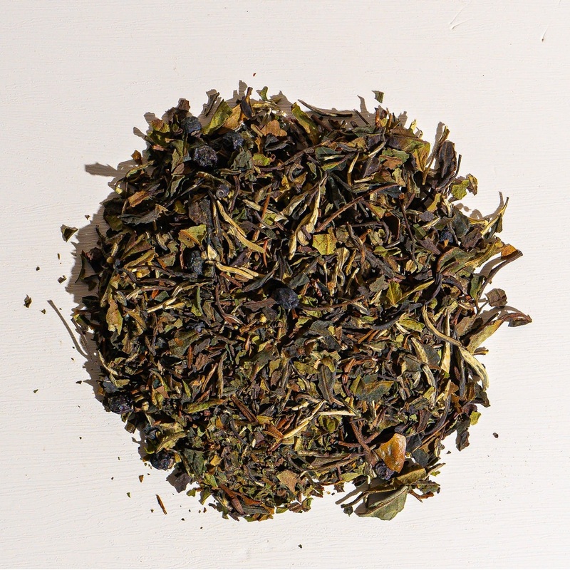 Blueberry-Lemon White Tea|1 oz loose tea sample|4 oz bag of loose tea|8 oz bag of loose tea|16 oz bag of loose tea