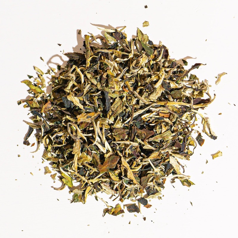Pai Mu Tan White Tea|1 oz loose tea sample|1.5 oz tin of loose tea|4 oz bag of loose tea|8 oz bag of loose tea|16 oz bag of loose tea|1.65 lb (.75 kg) bag of  loose tea