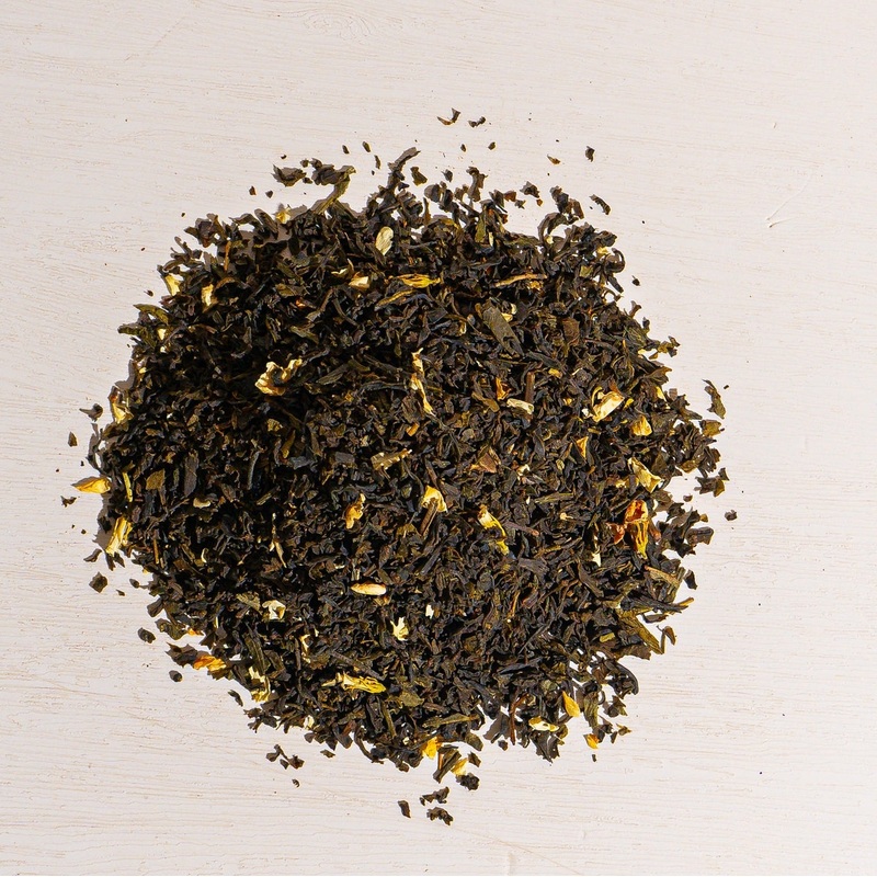 Peach Apricot Green Tea|1 oz loose tea sample|2oz Loose Tea|4 oz bag of loose tea|4 oz tin of loose tea|8 oz of loose tea|16 oz bag of loose tea|4.4 lb (2 kg) bag of loose tea