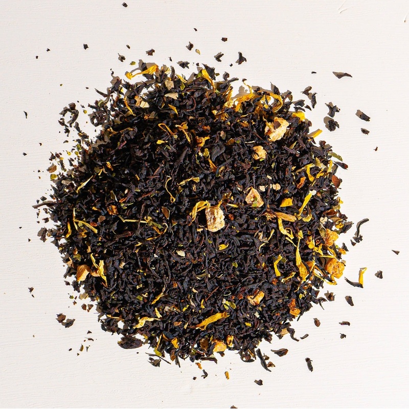 Pineapple Tea|1 oz loose tea sample|4 oz bag of loose tea|4 oz tin of loose tea|8 oz bag of loose tea|16 oz bag of loose tea|500 bulk tea bags|4.4 lb (2 kg) bag of loose tea|50 Tea Bags|20 Tea Bags