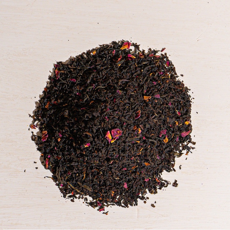 Rose Congou Emperor Tea|1 oz loose tea sample|4 oz bag of loose tea|4 oz tin of loose tea|8 oz bag of loose tea|16 oz bag of loose tea|4.4 lb (2 kg) bag of loose tea